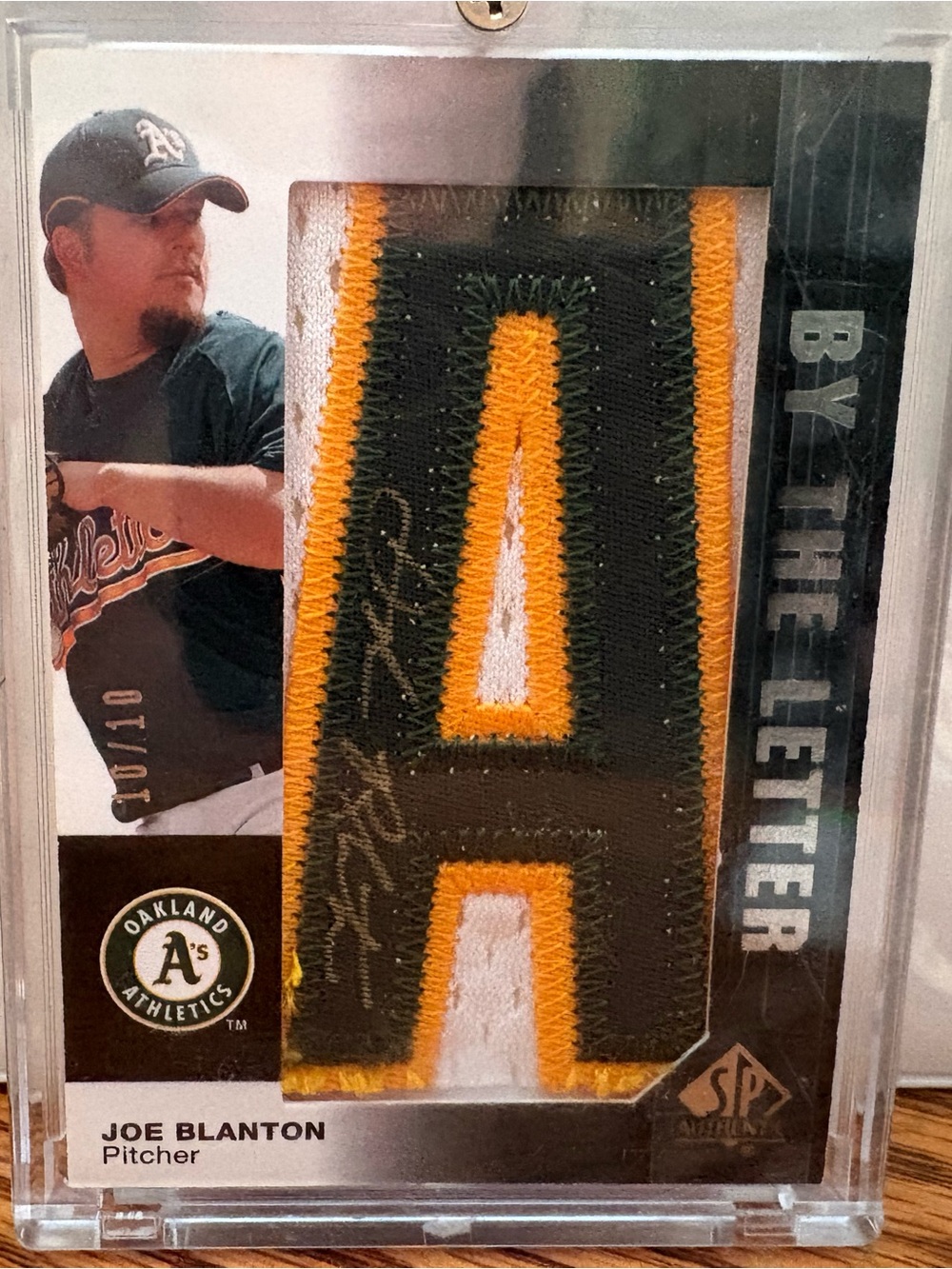 Oakland A's Joe Blanton Patch Card